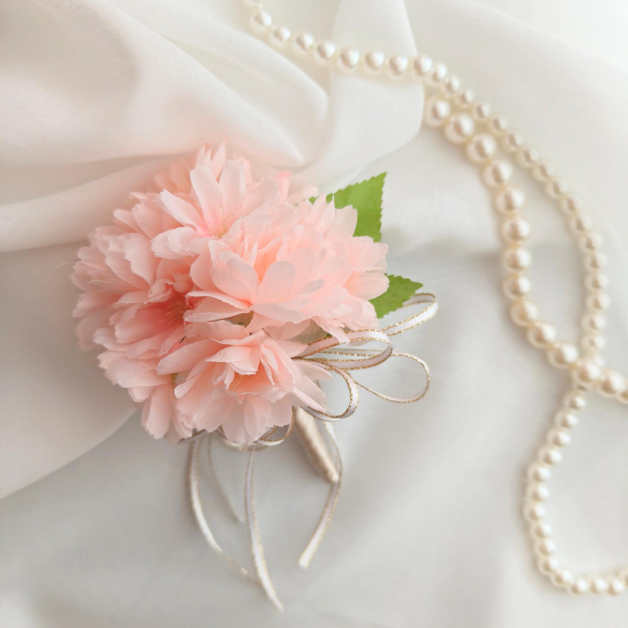 満開桜のコサージュ 親子コサージュ 入学式 入学式 卒業式 大人フォーマル シンプル 春2026 | 3枚目